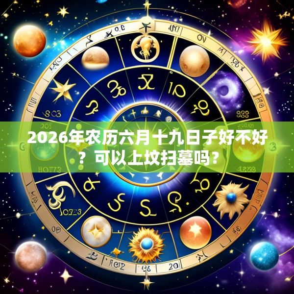 2026年农历六月十九日子好不好?可以上坟扫墓吗?