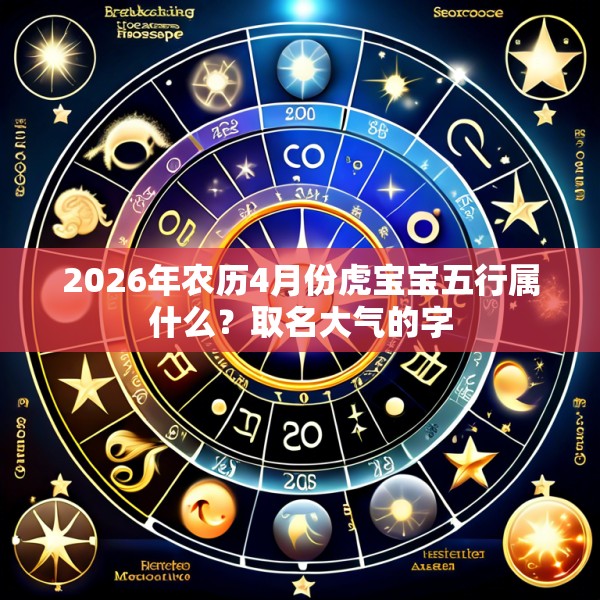 2026年农历4月份虎宝宝五行属什么？取名大气的字