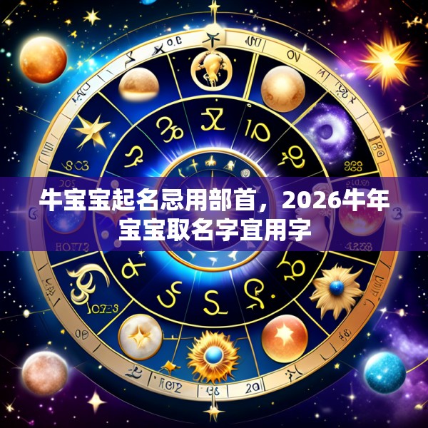 牛宝宝起名忌用部首，2026牛年宝宝取名字宜用字