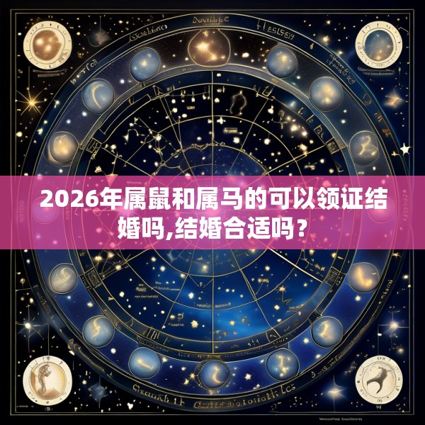 2026年属鼠和属马的可以领证结婚吗,结婚合适吗?