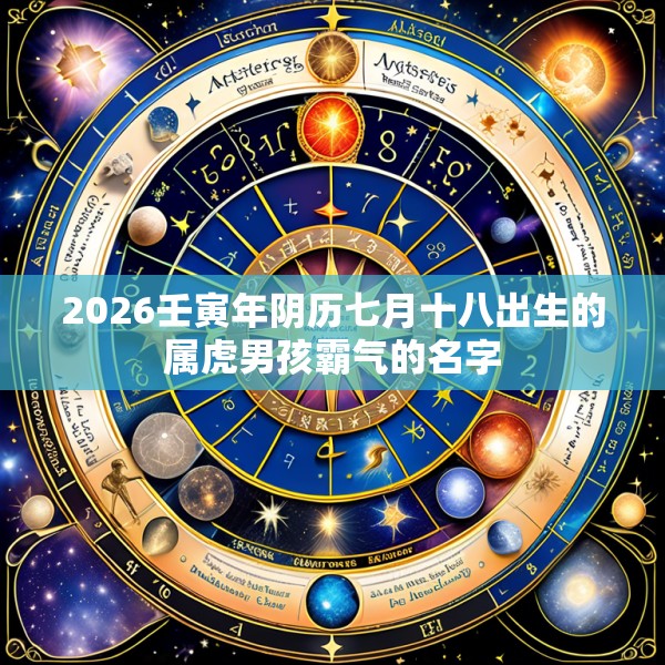 2026壬寅年阴历七月十八出生的属虎男孩霸气的名字