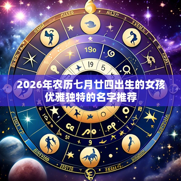 2026年农历七月廿四出生的女孩优雅独特的名字推荐