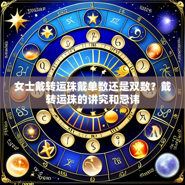 女士戴转运珠戴单数还是双数?戴转运珠的讲究和忌讳