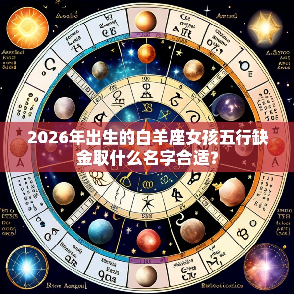 2026年出生的白羊座女孩五行缺金取什么名字合适?