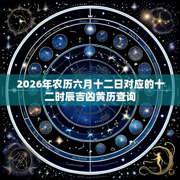 2026年农历六月十二日对应的十二时辰吉凶黄历查询