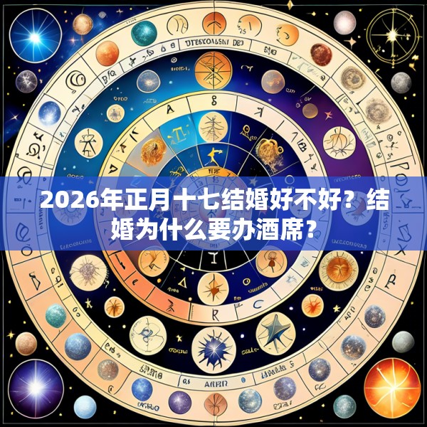 2026年正月十七结婚好不好?结婚为什么要办酒席?