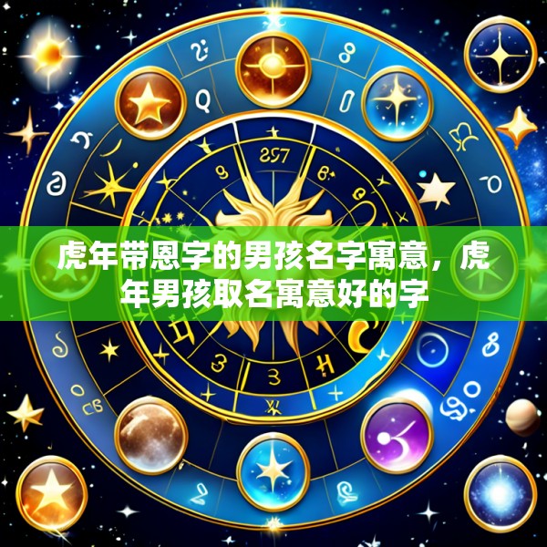 虎年带恩字的男孩名字寓意，虎年男孩取名寓意好的字