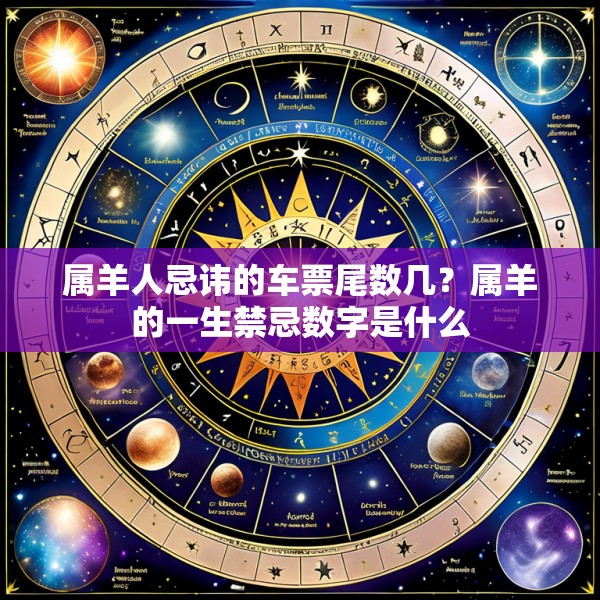 属羊人忌讳的车票尾数几？属羊的一生禁忌数字是什么