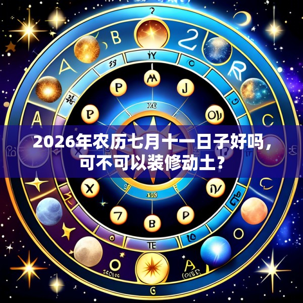 2026年农历七月十一日子好吗，可不可以装修动土？