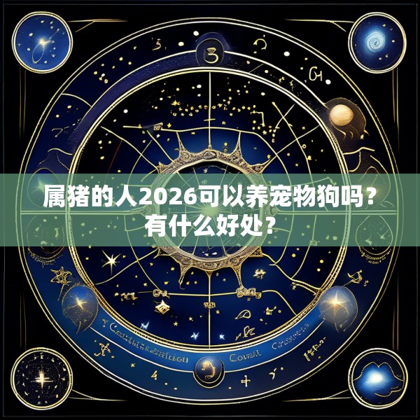 属猪的人2026可以养宠物狗吗?有什么好处?