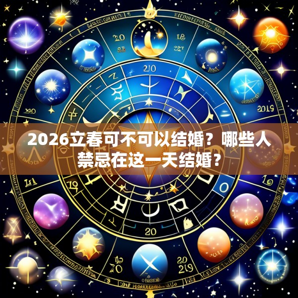2026立春可不可以结婚?哪些人禁忌在这一天结婚?