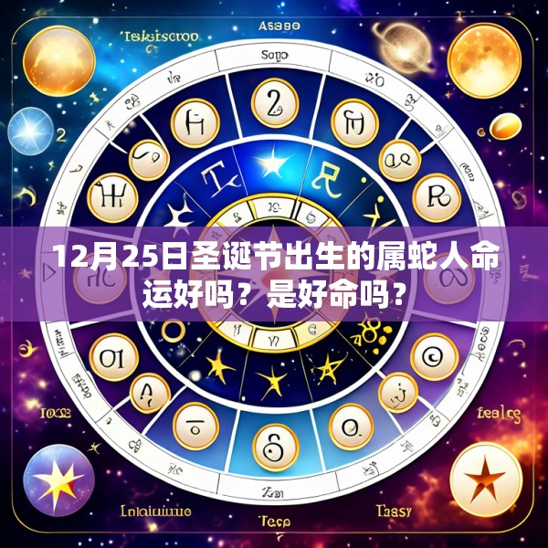 12月25日圣诞节出生的属蛇人命运好吗?是好命吗?