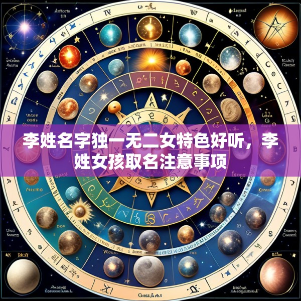 李姓名字独一无二女特色好听,李姓女孩取名注意事项