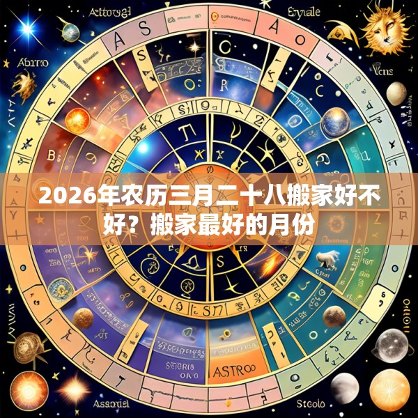 2026年农历三月二十八搬家好不好?搬家最好的月份