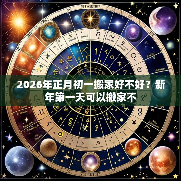 2026年正月初一搬家好不好？新年第一天可以搬家不