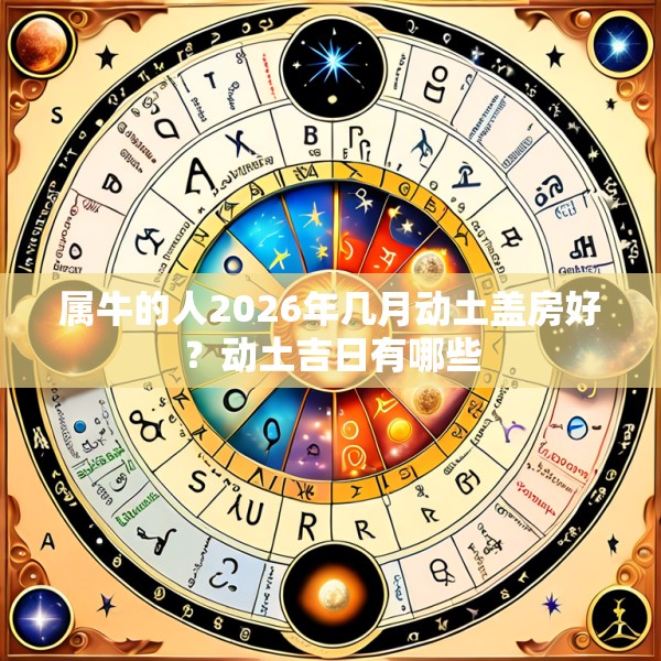 属牛的人2026年几月动土盖房好?动土吉日有哪些