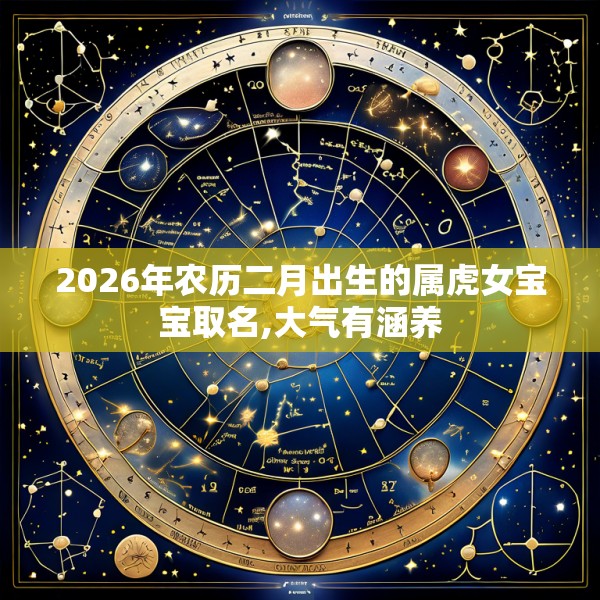 2026年农历二月出生的属虎女宝宝取名,大气有涵养