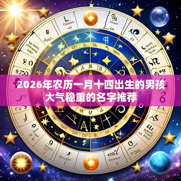 2026年农历一月十四出生的男孩大气稳重的名字推荐