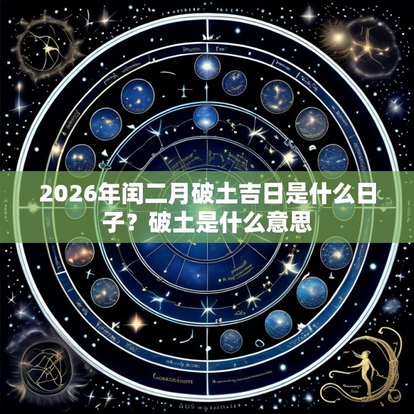 2026年闰二月破土吉日是什么日子？破土是什么意思
