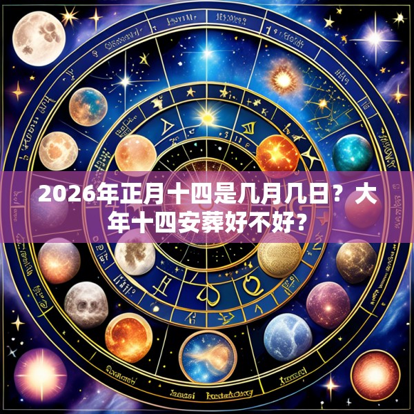 2026年正月十四是几月几日？大年十四安葬好不好？