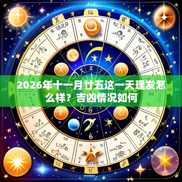 2026年十一月廿五这一天理发怎么样？吉凶情况如何