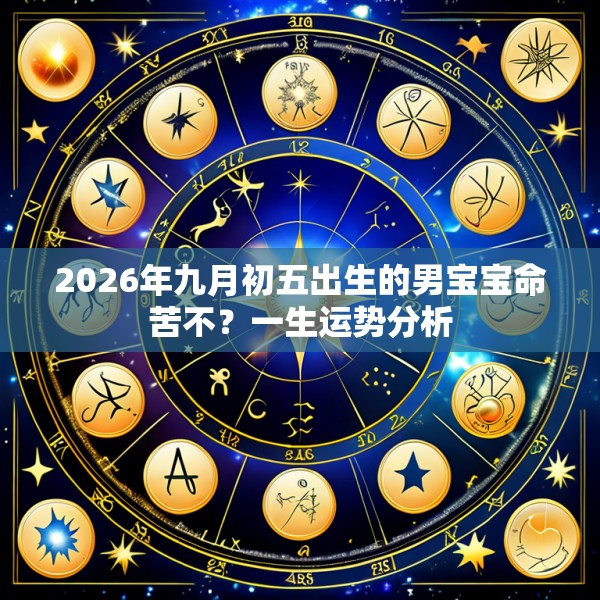 2026年九月初五出生的男宝宝命苦不？一生运势分析