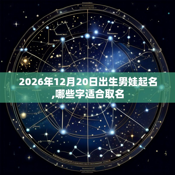 2026年12月20日出生男娃起名,哪些字适合取名