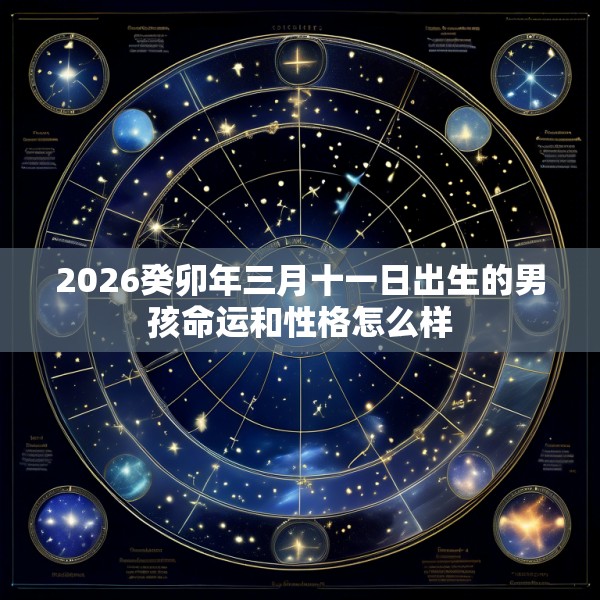 2026癸卯年三月十一日出生的男孩命运和性格怎么样
