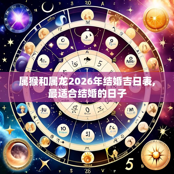 属猴和属龙2026年结婚吉日表,最适合结婚的日子