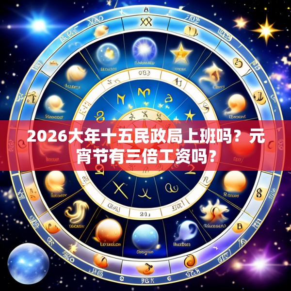 2026大年十五民政局上班吗？元宵节有三倍工资吗？