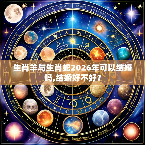生肖羊与生肖蛇2026年可以结婚吗,结婚好不好?