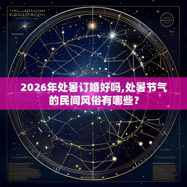2026年处暑订婚好吗,处暑节气的民间风俗有哪些？