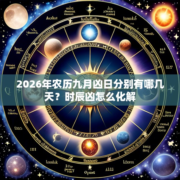 2026年农历九月凶日分别有哪几天？时辰凶怎么化解
