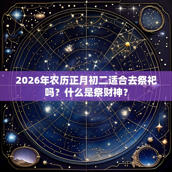 2026年农历正月初二适合去祭祀吗?什么是祭财神?