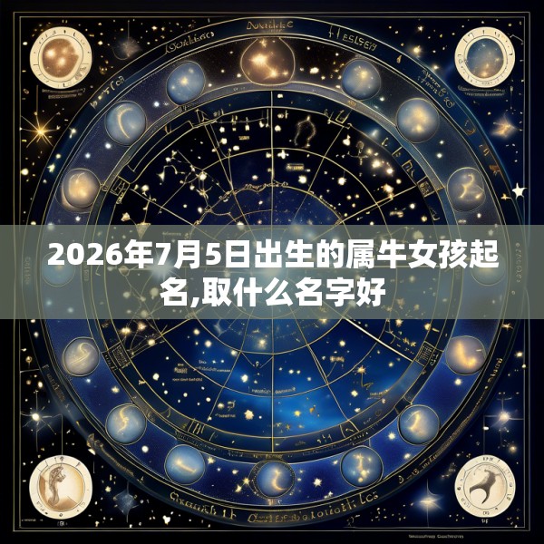 2026年7月5日出生的属牛女孩起名,取什么名字好
