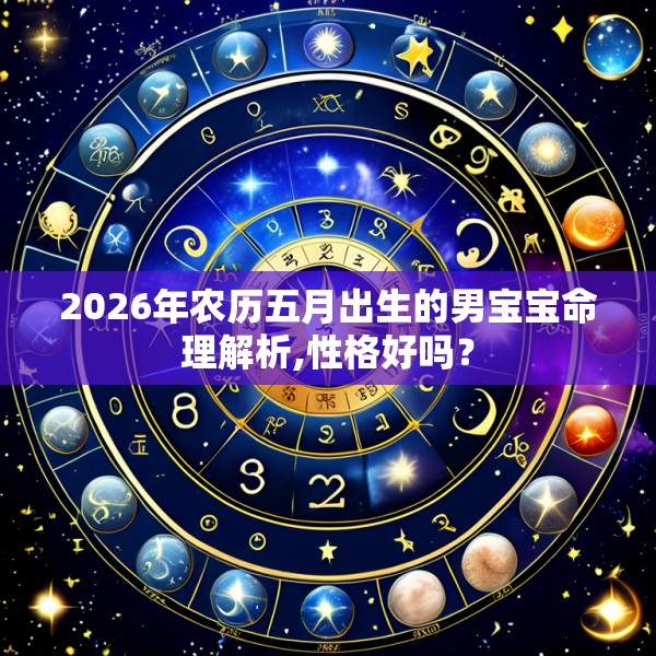 2026年农历五月出生的男宝宝命理解析,性格好吗?