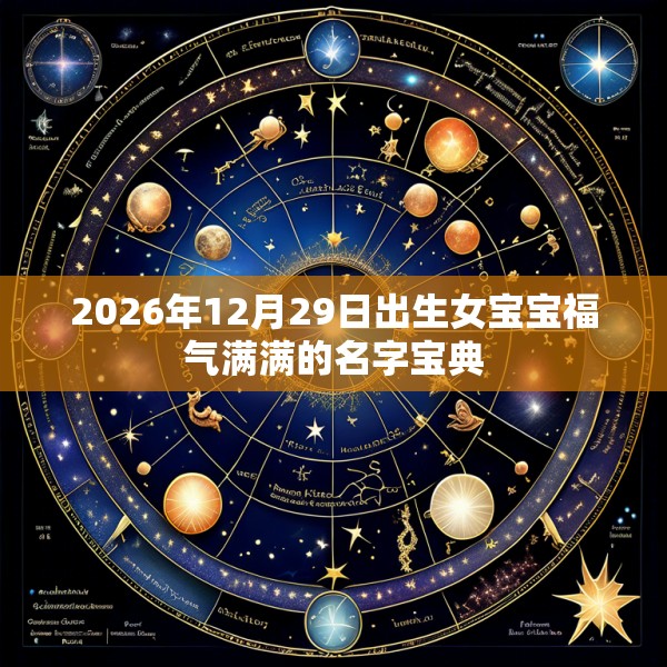 2026年12月29日出生女宝宝福气满满的名字宝典