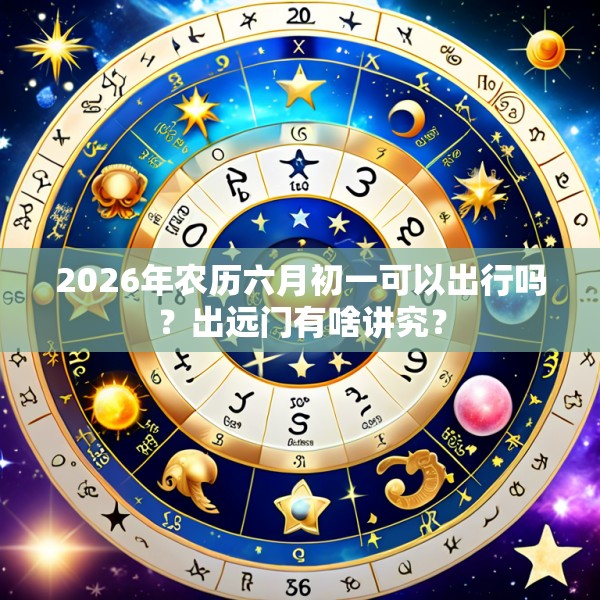 2026年农历六月初一可以出行吗？出远门有啥讲究？