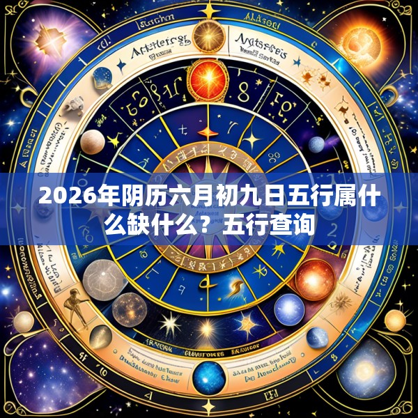 2026年阴历六月初九日五行属什么缺什么?五行查询
