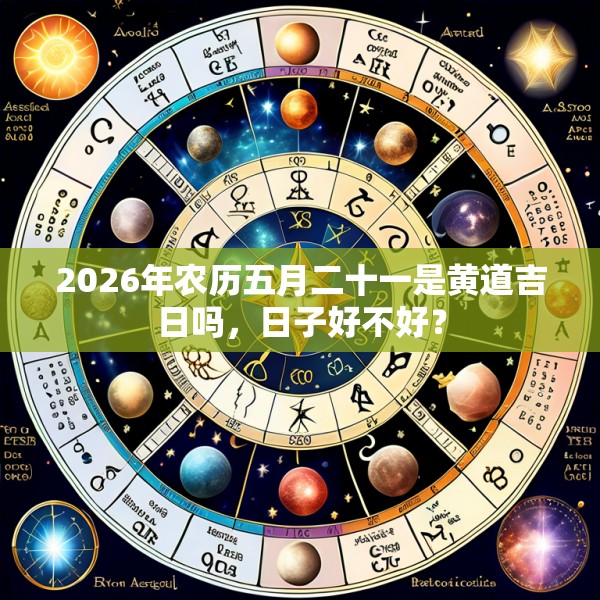 2026年农历五月二十一是黄道吉日吗,日子好不好?