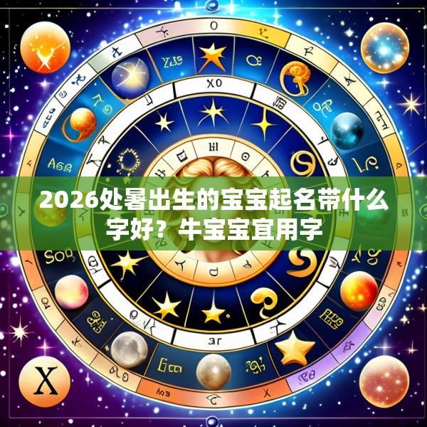 2026处暑出生的宝宝起名带什么字好?牛宝宝宜用字