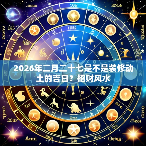 2026年二月二十七是不是装修动土的吉日?招财风水