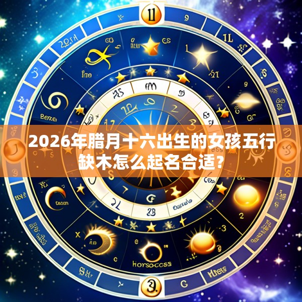 2026年腊月十六出生的女孩五行缺木怎么起名合适？