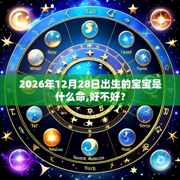 2026年12月28日出生的宝宝是什么命,好不好？