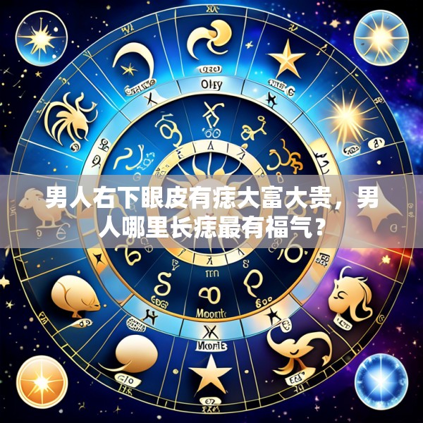 男人右下眼皮有痣大富大贵，男人哪里长痣最有福气？