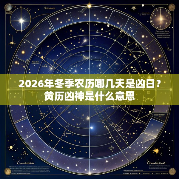 2026年冬季农历哪几天是凶日?黄历凶神是什么意思