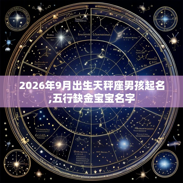 2026年9月出生天秤座男孩起名,五行缺金宝宝名字