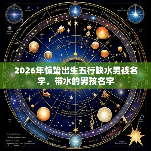 2026年惊蛰出生五行缺水男孩名字，带水的男孩名字