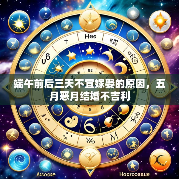 端午前后三天不宜嫁娶的原因，五月恶月结婚不吉利