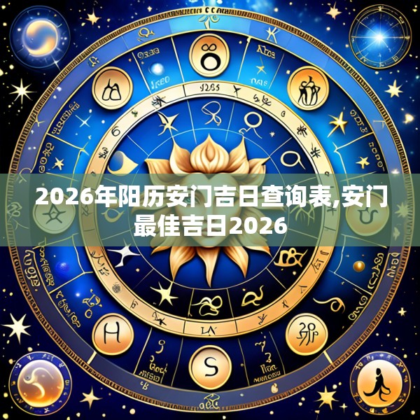2026年阳历安门吉日查询表,安门最佳吉日2026